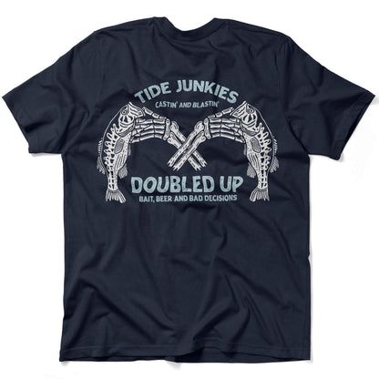 Doubled Up Tee - Navy