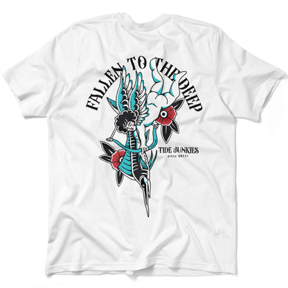 Fallen to the Deep Tee - White